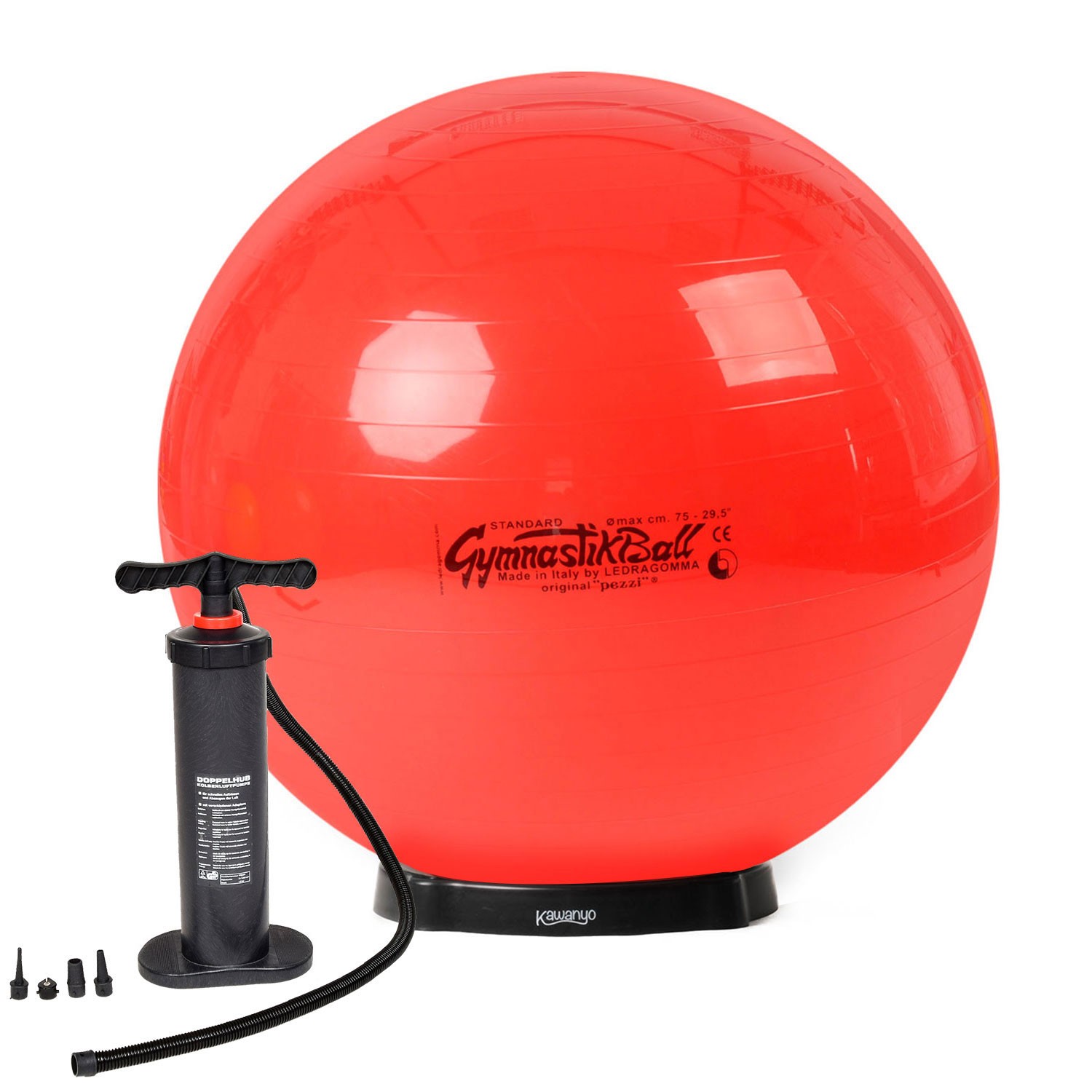 Original Pezziball STANDARD m. Standpumpe und Ballschale